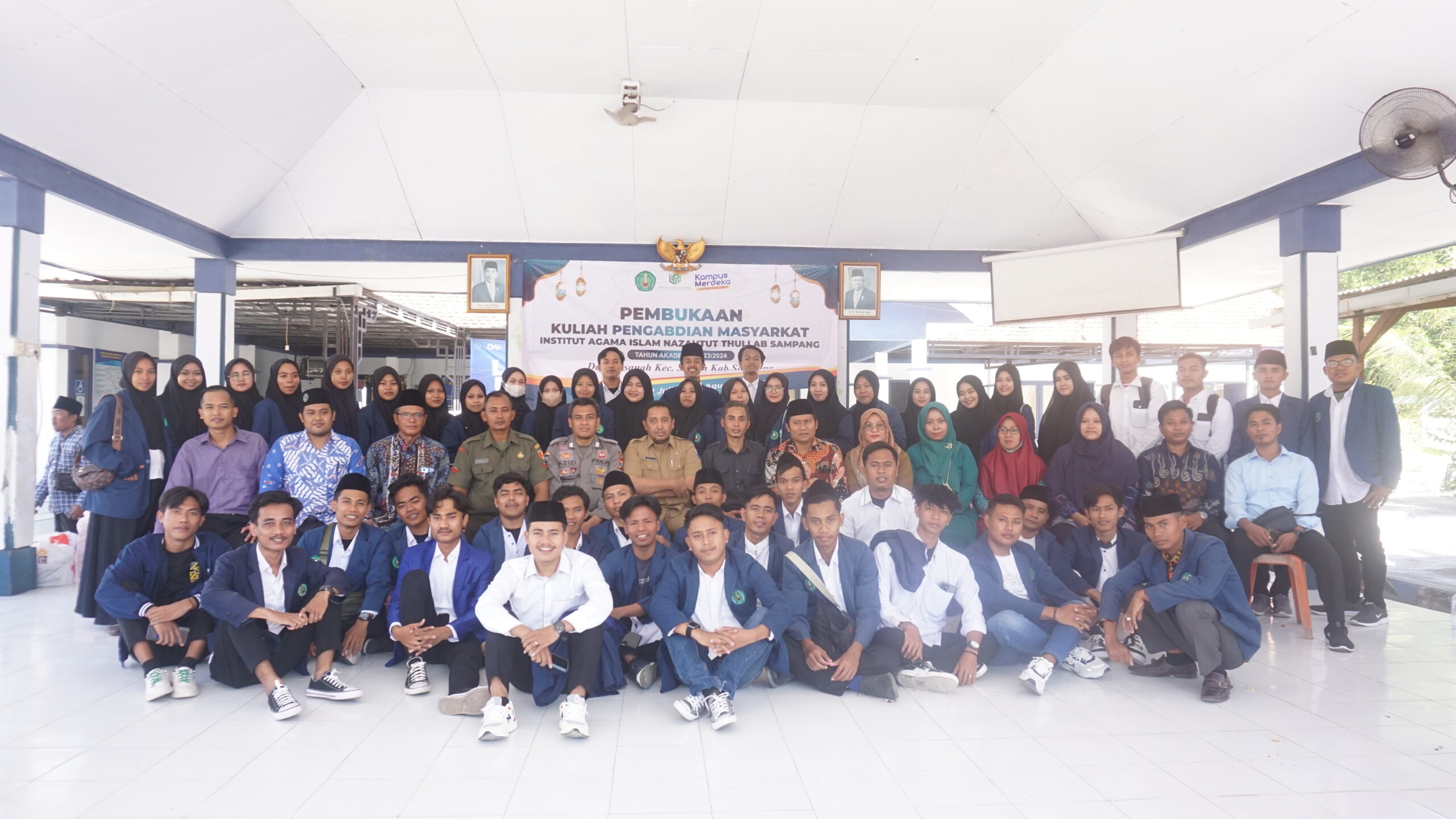 Pembukaan Kuliah Pengabdian Masyarakat Mahasiswa Institut Agama Islam Nazhatut Thullab Sampang di Desa Disanah, Kecamatan Sreseh Sampang Tahun 2024
